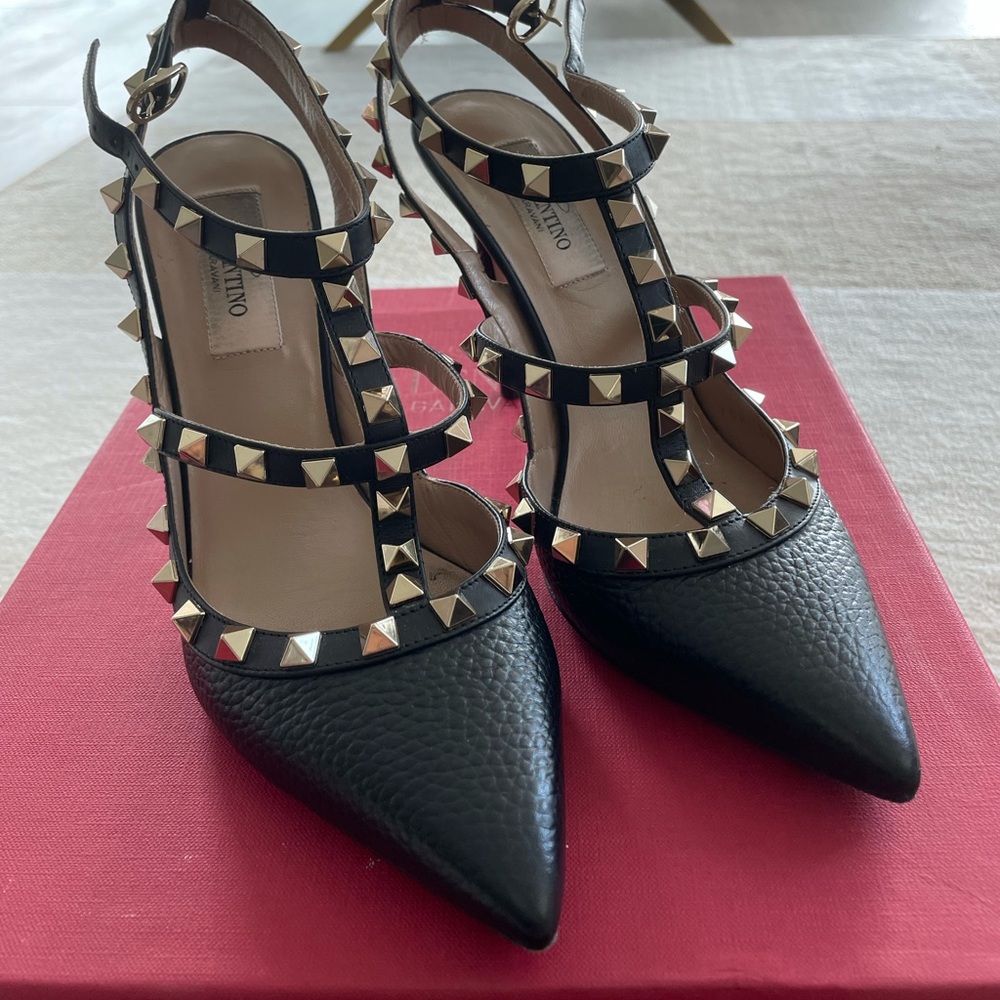 Valentino Rockstud Pump Black Size 36.5